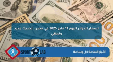 أسعار الدولار اليوم 11 مايو 2025 في مصر.. تحديث جديد ولحظي